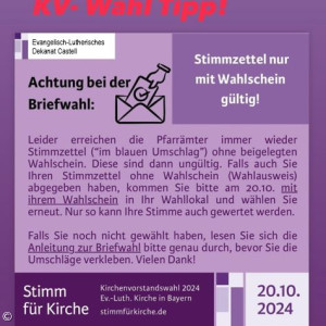 Hinweis zur KV-Wahl