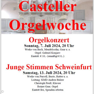 Casteller Orgelwoche 2024